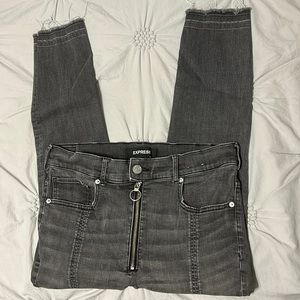 Express grey jeans; size 14R; worn in great condition